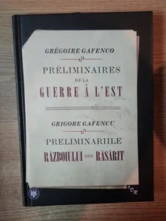 PRELIMINARIILE RAZBOIULUI DIN RASARIT , DE LA ACORDUL DE LA MOSCOVA ( 21 AUGUST 1939 ) PANA LA OSTILITATILE DIN RUSIA ( 22 IUNIE 1941 ) DE GRIGORE GAFENCU , BUCURESTI 2011