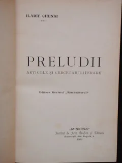 PRELUDII - ILARIE CHENDI
