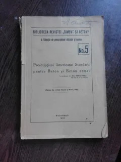 PRESCRIPTIUNI AMERICANE STANDARD PENTRU BETON SI BETON ARMAT