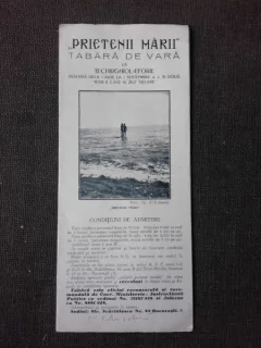 PRIETENII MARII, TABARA DE VARA LA TEKIRGHIOL EFORIE, PLIANT PERIOADA COMUNISTA