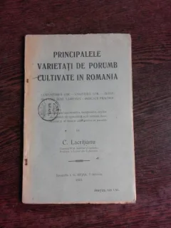 PRINCIPALELE VARIETATI DE PORIMB CULTIVATE IN ROMANIA - C. LACRITIANU  (CU DEDICATIE)
