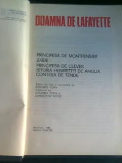 Principesa de Montpensier. Zaide. Principesa de Cleves - DOAMNA DE LAFAYETTE