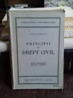 PRINCIPII DE DREPT CIVIL - TITUS DRAGOS
