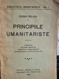 Principiile umanitariste - Eugen Relgis