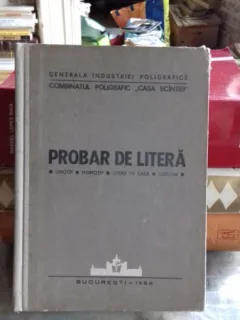 PROBAR DE LITERA - SOUCA SIMION