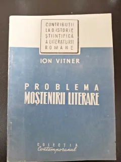 Problema mostenirii literare - Ion Vitner
