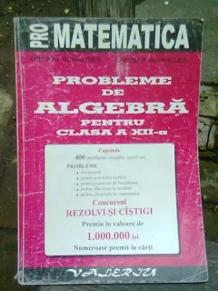 PROBLEME DE ALGEBRA PENTRU CLASA A XII-A - SCHNEIDER