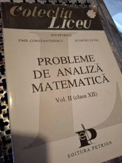 Probleme de analiză matematică Vol. II (clasa XII) - Ion Petrică, Emil Constantinescu, Dumitru Petre