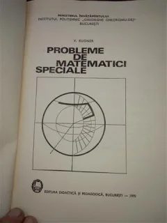 Probleme de Matematici Speciale - Rudner