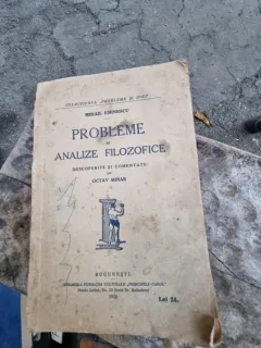PROBLEME SI ANALIZE FILOZOFICE DESCOPERITE SI COMENTATE DE OCTAV MINAR- MIHAIL EMINESCU