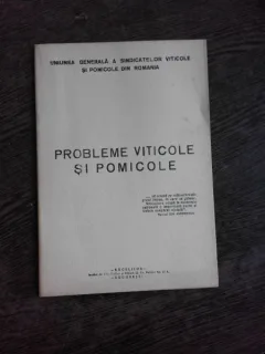 PROBLEME VITICOLE SI POMICULE