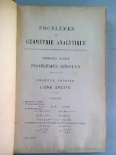 PROBLEMES DE GEOMETRIE ANALYTIQUE - MOSNAT   PRIMA PARTE