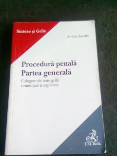 PROCEDURA PENALA PARTEA GENERALA - ANDREI ZARAFIU