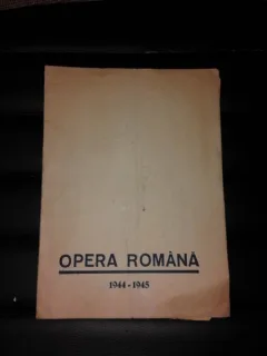 PROGRAM OPERA ROMANA 1944-1945
