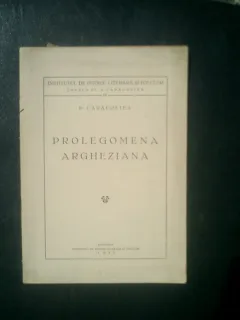 Prolegomena argheziana - D. Caracostea