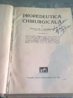 PROPEDEUTICA CHIRURGICALA - I. IACOBOVICI