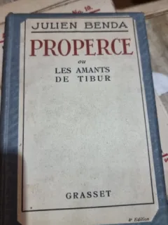 Properce (Corespunzator- carte in franceza) - Julien Benda