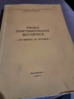Proza contemporana sovietica, povestiri si nuvele, curs universitar, 1977