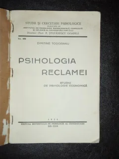 PSIHOLOGIA RECLAMEI - DIMITRIE TUDORANUL