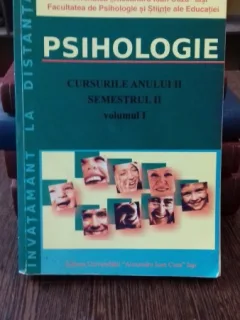PSIHOLOGIE. CURSURILE ANULUI II. SEMESTRUL II - CORNEL HAVARNEANU    VOL.1