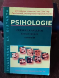 PSIHOLOGIE. CURSURILE ANULUI II. SEMESTRUL II. VOL.2 - CORNEL HAVARNEANU