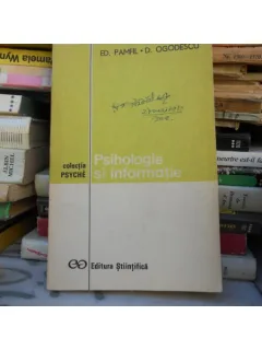 Psihologie si informatie , Ed. Pamfil