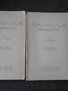 PSYCHOLOGIE CONSONANTISTE - ST. ODOBLEJA  2 VOLUME  (CARTI IN LIMBA FRANCEZA)
