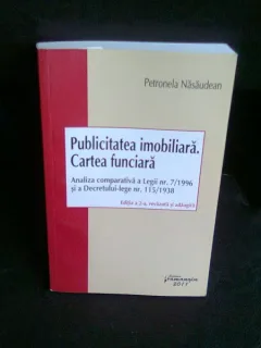 PUBLICITATE IMOBILIARA. CARTEA FUNCIARA - PETRONELA NASAUDEAN
