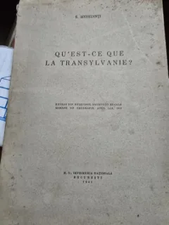 Qu est ce que la Transylvanie? - S. Mehedinti