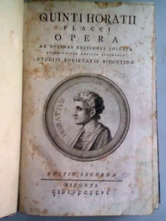 QUINTI HORATII FLACCI OPERA   (CARTE IN LIMBA LATINA)