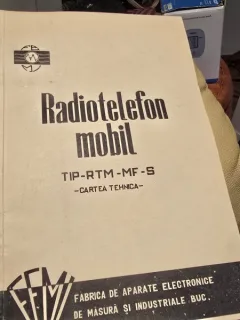 Radiotelefon mobil TIP-RTM-MF-S carte tehnica