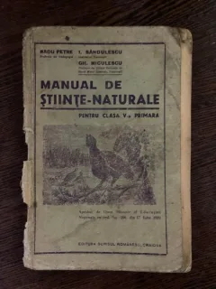Radu Petre Mnual de Stiinte naturale pentru clasa a V-a primara