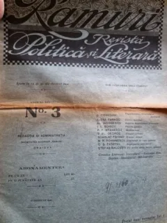 Ramuri - Revista Politica si Literara Nr. 3 / 1920
