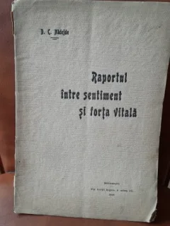 Raportul intre sentiment si forta vitala - D.C. Nadejde