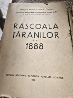 RASCOALA TARANILOR DIN 1888 - MIHAIL ROLLER