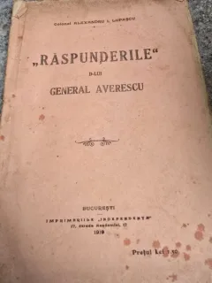 Raspunderile dlui General Averescu - Alexandru I. Lupascu