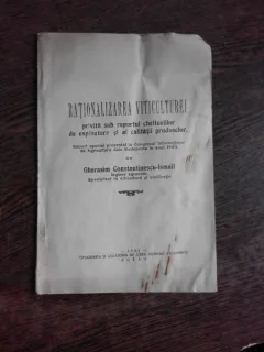 RATIONALIZAREA VITICULTUREI PRIVITA SUB RAPORTUL CHELTUIELILOR DE EXPLOATARE SI AL CALITATII PRODULESOL - GH. CONSTANTINESCU ISMAIL