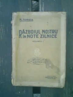 Razboiul nostru iin note zilnice vol.1 1914-1919 - N. Iorga