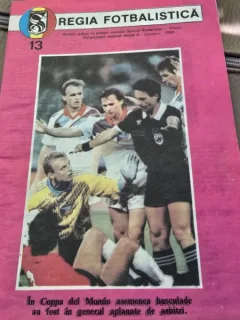 Regia Fotbalistica - Buletin Meciul Sportiv Studentesc - Dinamo octombrie 1990