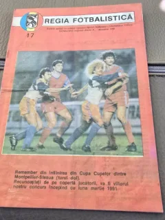 Regia Fotbalistica - Buletin Meciul Sportiv Studentesc - Universitatea Craiova decembrie 1990
