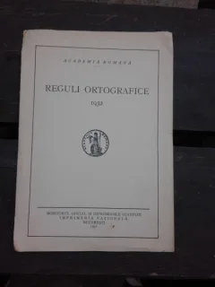 REGULI ORTOGRAFICE, 1932