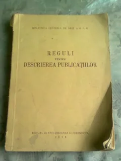 REGULI PENTRU DESCRIEREA PUBLICATIILOR