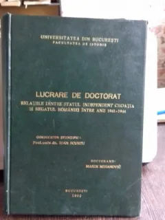 RELATIILE DINTRE STATUL INDEPENDENT CROATIA SI REGATUL ROMANIEI INTRE ANII 1941 - 1944