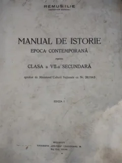 REMUS ILIE--MANUAL DE ISTORIE - epoca contermporana