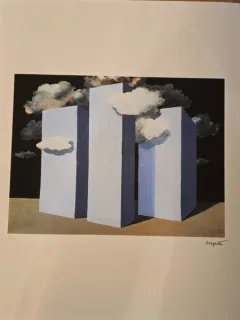 Rene Magritte - A Storm, litografie originala