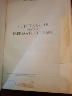 RETETAR TIP PENTRU PREPARATE CULINARE