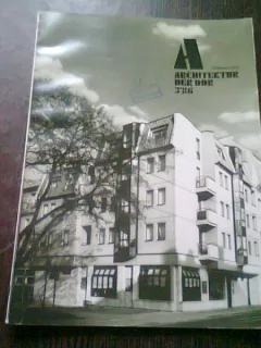 REVISTA ARCHITEKTUR DER DDR NR.3/86 (REVISTA DE ARHITECTURA, TEXT IN LIMBA GERMANA)