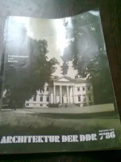 REVISTA ARCHITEKTUR DER DDR NR.7/86 (REVISTA DE ARHITECTURA, TEXT IN LIMBA GERMANA)