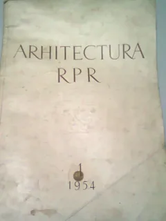 REVISTA ARHITECTURA RPR NR.1/1954
