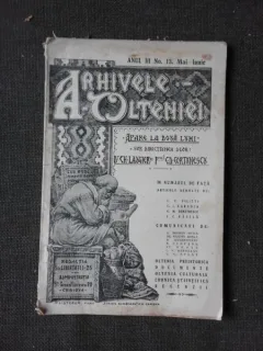 Revista Arhivele Olteniei nr.13/1924